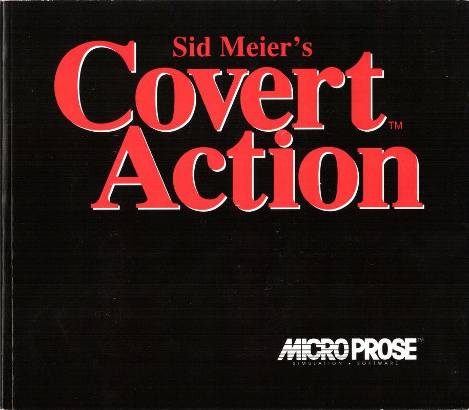 Manual for Sid Meier's Covert Action (DOS)