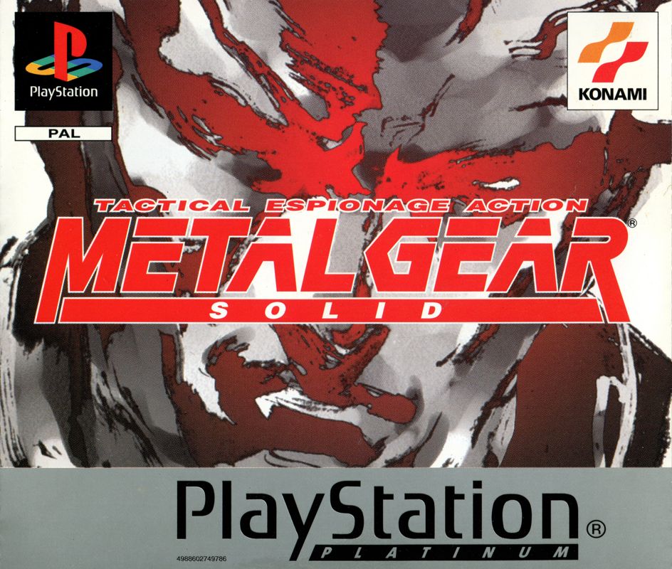 Front Cover for Metal Gear Solid (PlayStation) (Platinum release)