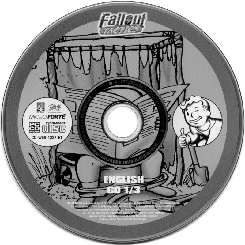 Media for Fallout Tactics: Brotherhood of Steel (Windows): Disc 1