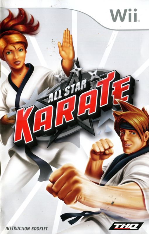 Manual for All Star Karate (Wii): Front