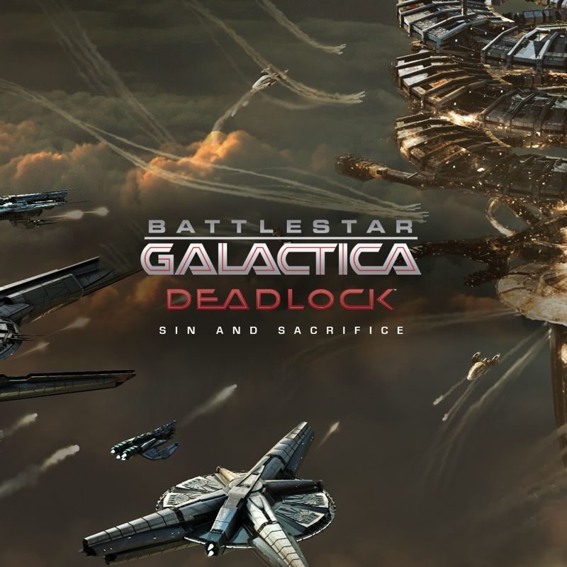 Front Cover for Battlestar Galactica: Deadlock - Sin and Sacrifice (PlayStation 4) (download release)