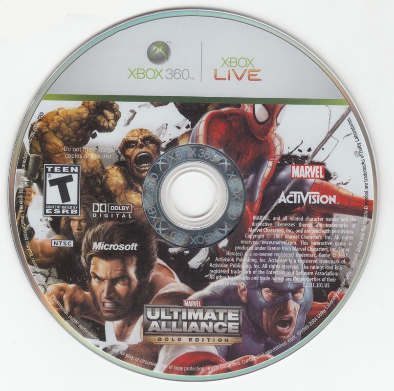 Marvel Ultimate Alliance (Gold Edition) cover or packaging