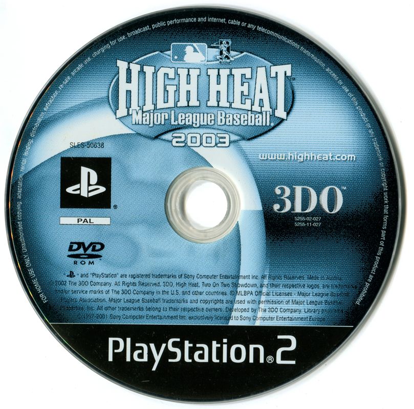 Media for High Heat Major League Baseball 2003 (PlayStation 2)