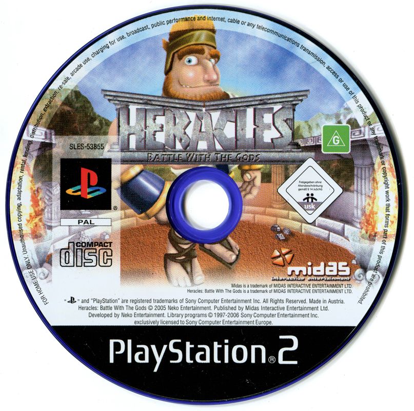 Media for Heracles: Battle with the Gods (PlayStation 2)