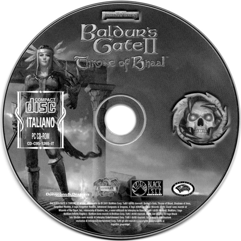 Media for Baldur's Gate II: Throne of Bhaal (Windows)