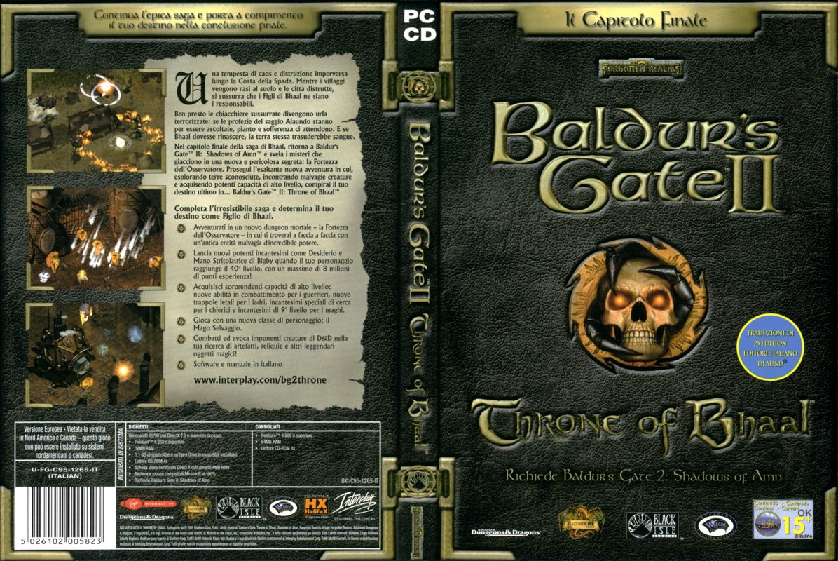 Full Cover for Baldur's Gate II: Throne of Bhaal (Windows)