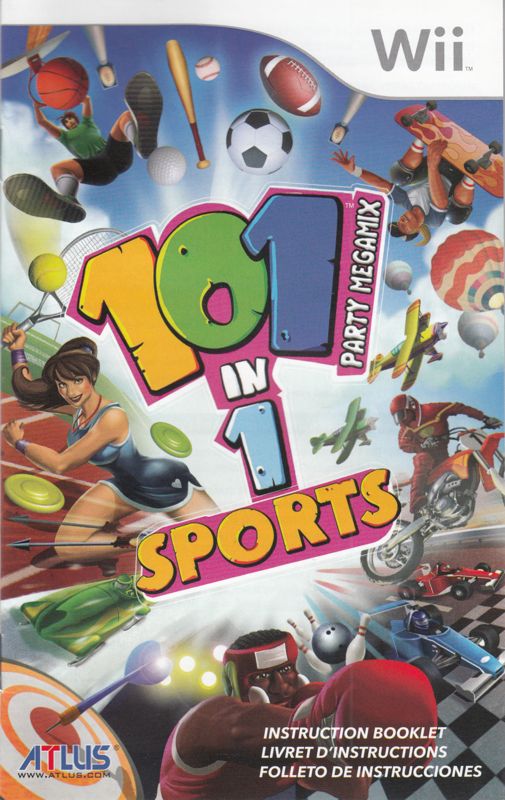 Manual for 101-in-1 Sports Party Megamix (Wii): Front