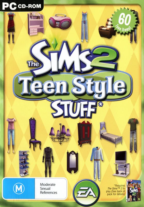 Front Cover for The Sims 2: Teen Style Stuff (Windows)