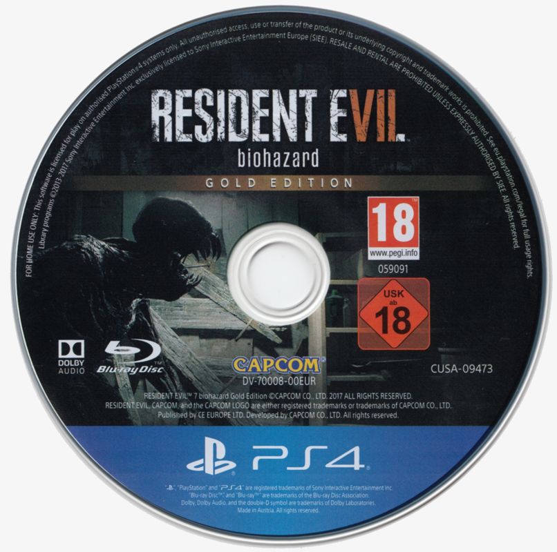 Media for Resident Evil 7: Biohazard - Gold Edition (PlayStation 4)