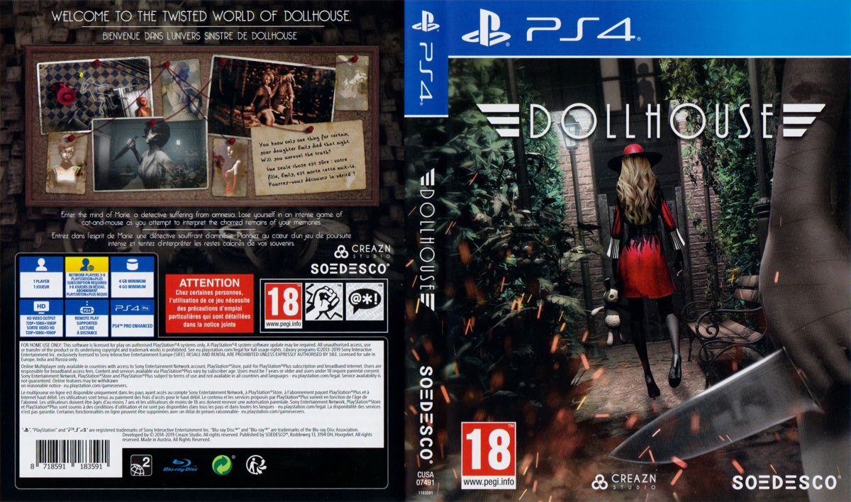 Full Cover for Dollhouse (PlayStation 4)