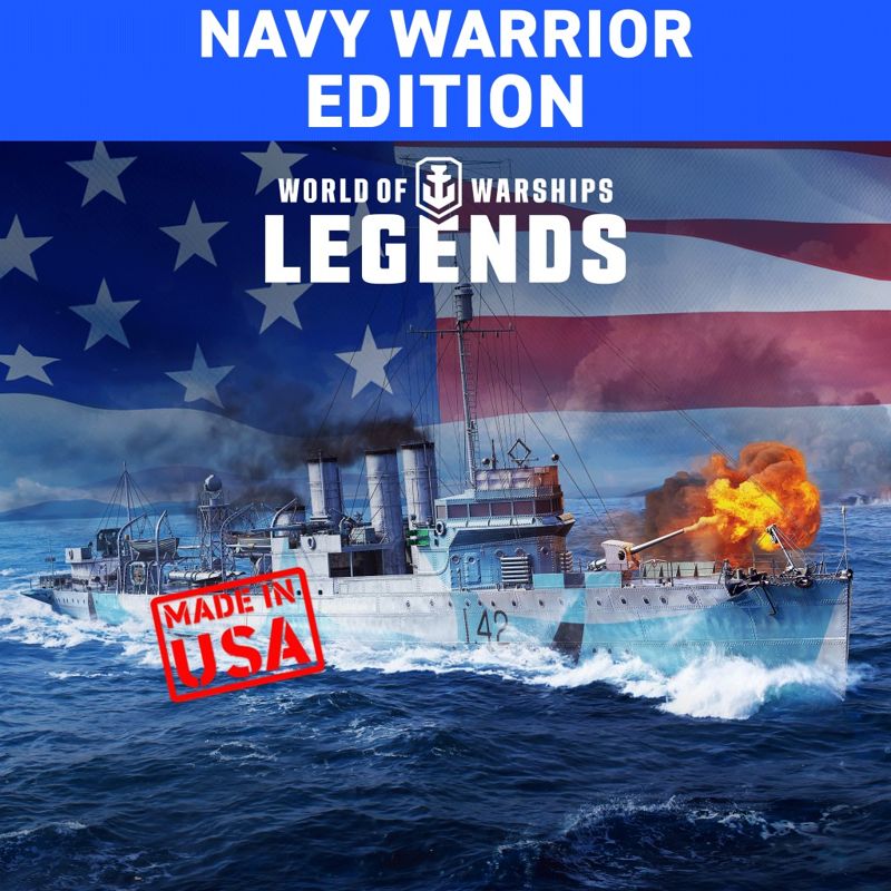 Front Cover for World of Warships: Legends - Navy Warrior Edition (PlayStation 4) (download release)