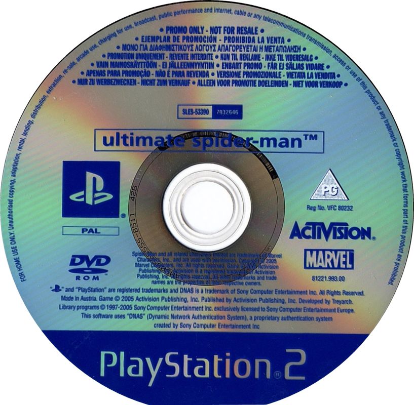 Media for Ultimate Spider-Man (PlayStation 2) (Promotional release)