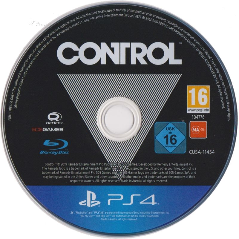 Media for Control (Steelbook Deluxe Edition) (PlayStation 4) (Sleeved Steelbook)