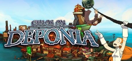Front Cover for Chaos on Deponia (Linux and Macintosh and Windows) (Steam release): English version