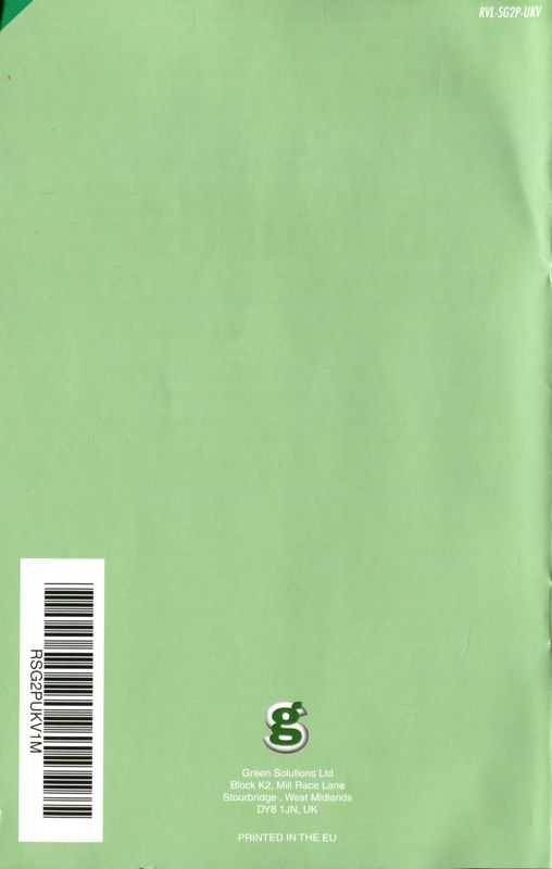Manual for Crazy Mini Golf 2 (Wii): Back