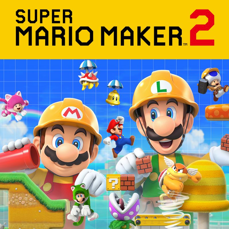Front Cover for Super Mario Maker 2 (Nintendo Switch) (download release): 1st version