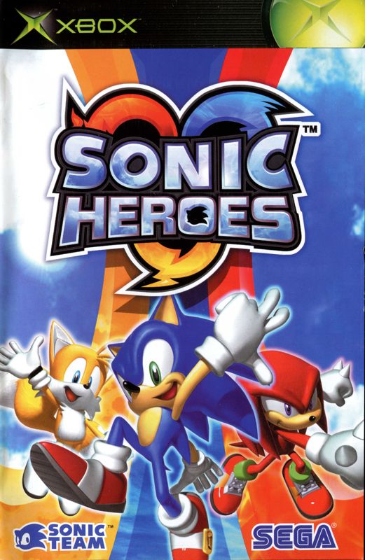 Manual for Sonic Heroes (Xbox) (Classics release): Front