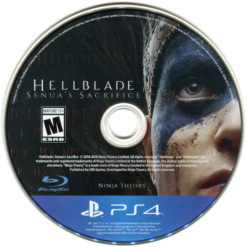 Hellblade: Senua's Sacrifice cover or packaging material - MobyGames