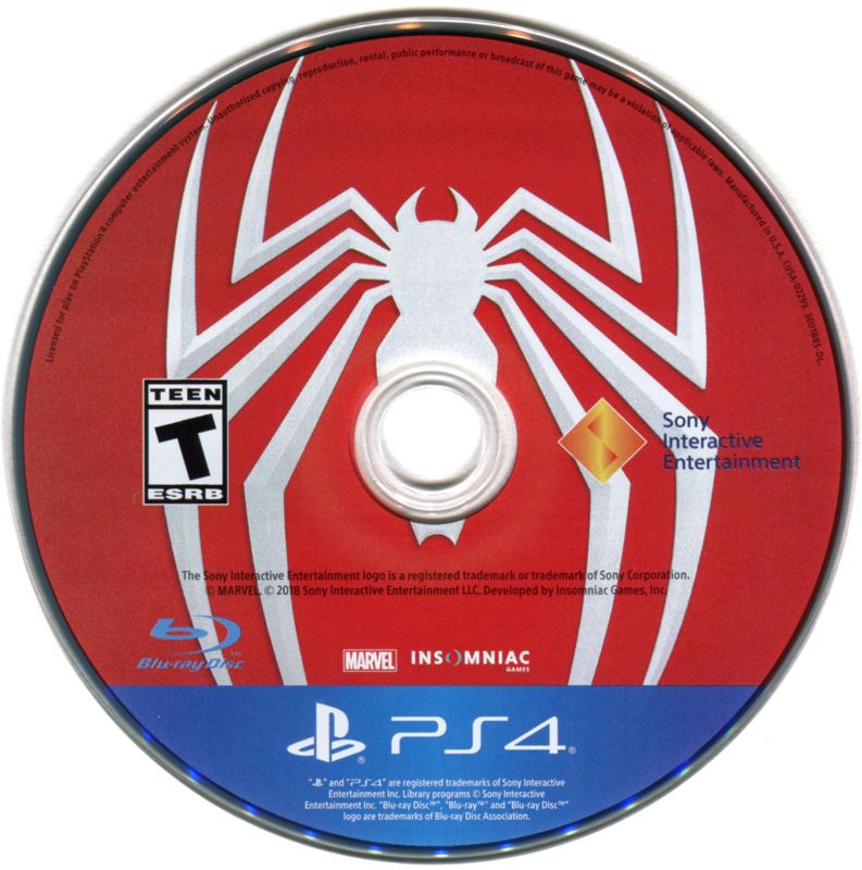 Media for Marvel Spider-Man (PlayStation 4) (Re-release (3001885-AC_R1))