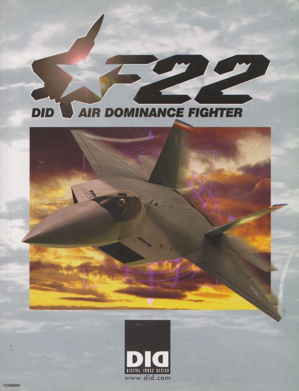 Manual for F22 Air Dominance Fighter (Windows) (Includes a book in conjunction with World Air Power Journal): Front (180-page)