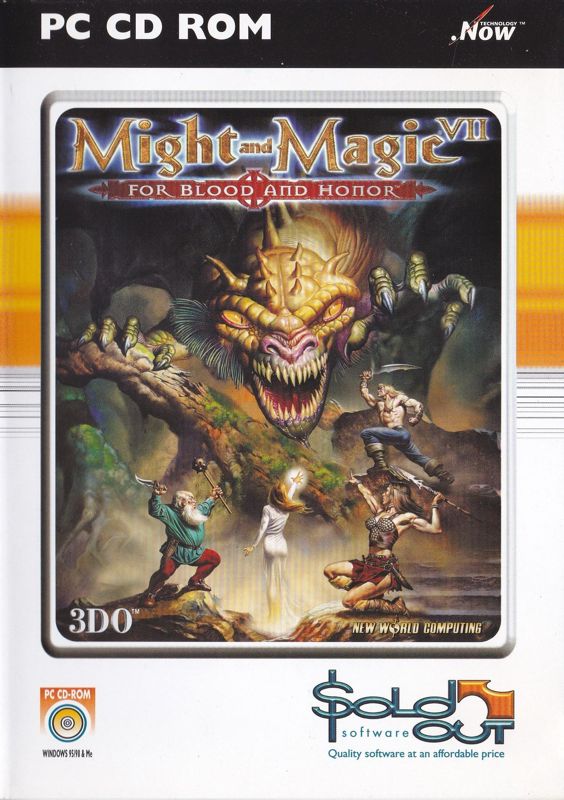 Front Cover for Might and Magic VII: For Blood and Honor (Windows) (Sold Out Software release (alternate inside cover))