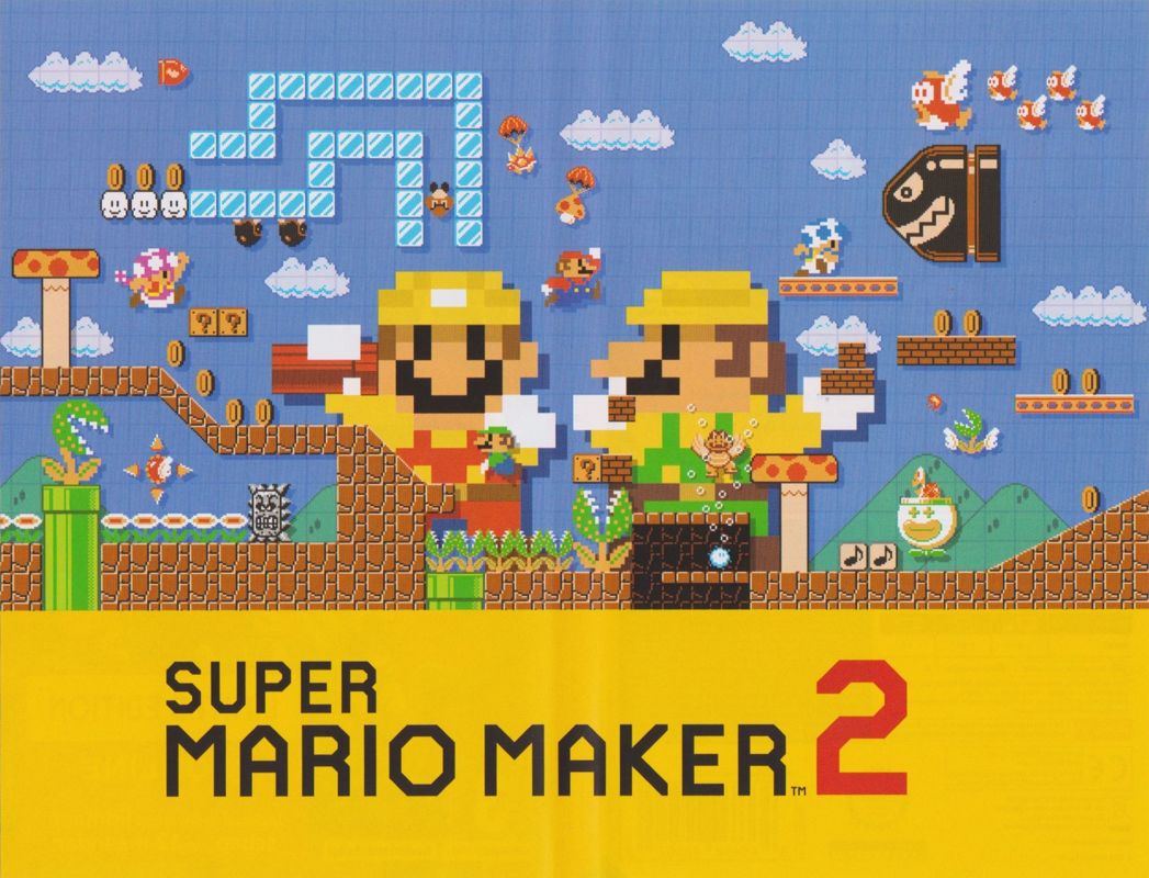 Inside Cover for Super Mario Maker 2 (Limited Edition) (Nintendo Switch): Complete