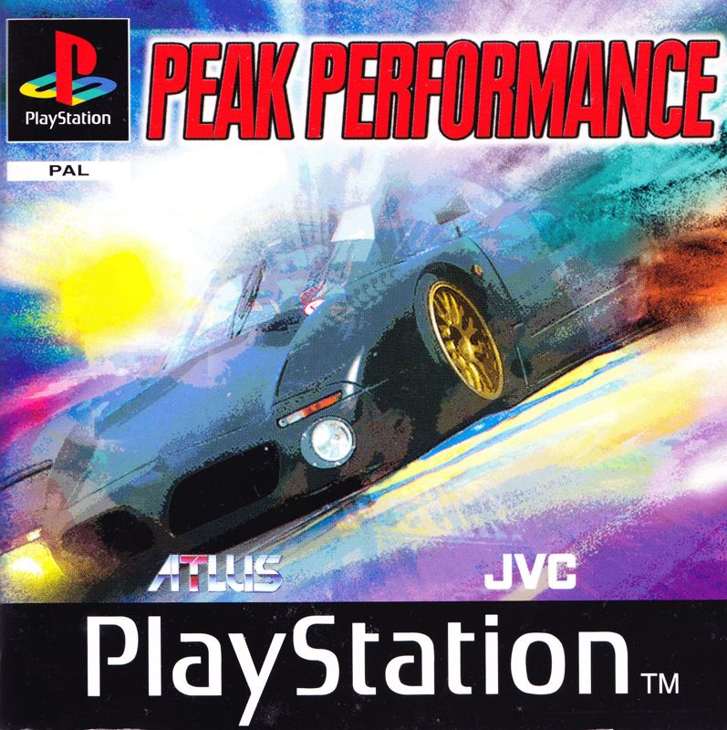 Manual for Peak Performance (PlayStation): Front