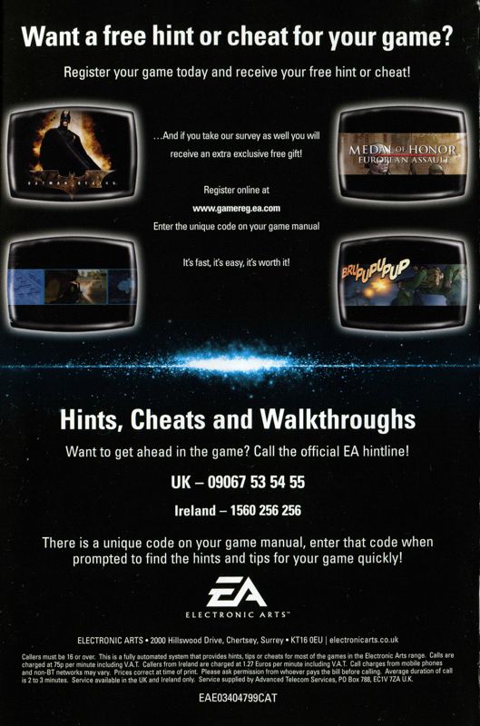 Advertisement for FIFA Street 2 (PlayStation 2): Back