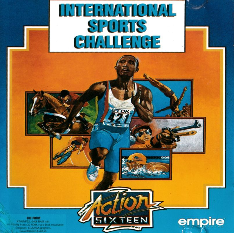 Other for International Sports Challenge (DOS) (Action Sixteen CD-ROM release): Jewel Case - Front