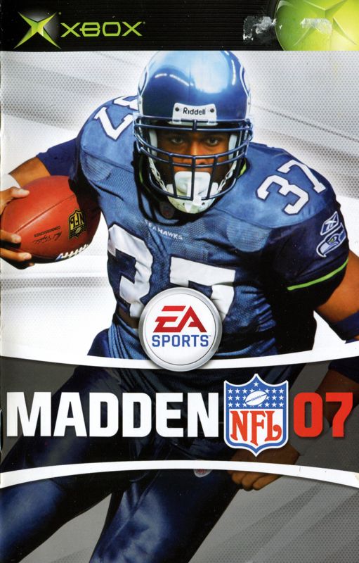 Manual for Madden NFL 07 (Xbox): Front