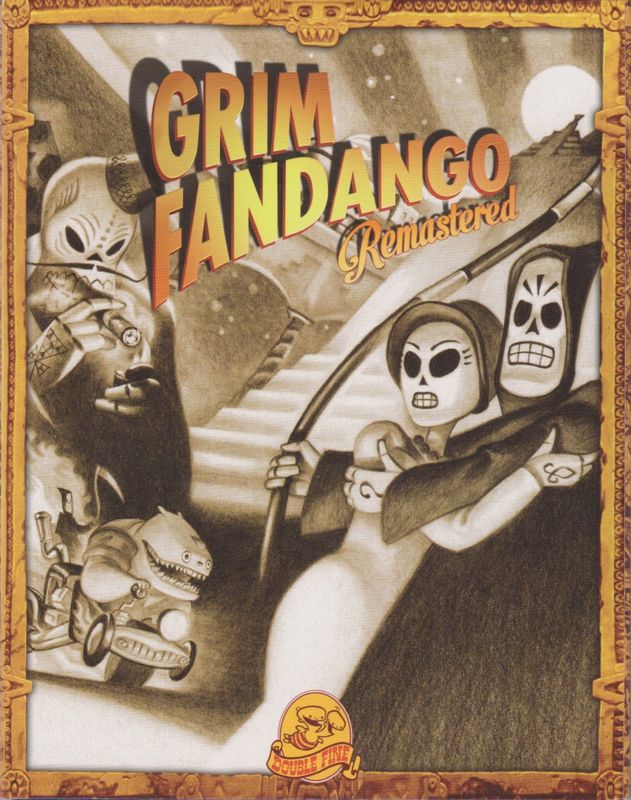 Front Cover for Grim Fandango: Remastered (20th Anniversary Edition) (PlayStation 4) (Iam8bit release)