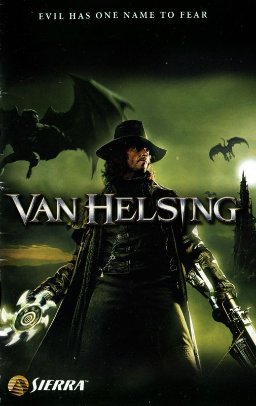 Manual for Van Helsing (PlayStation 2): Front