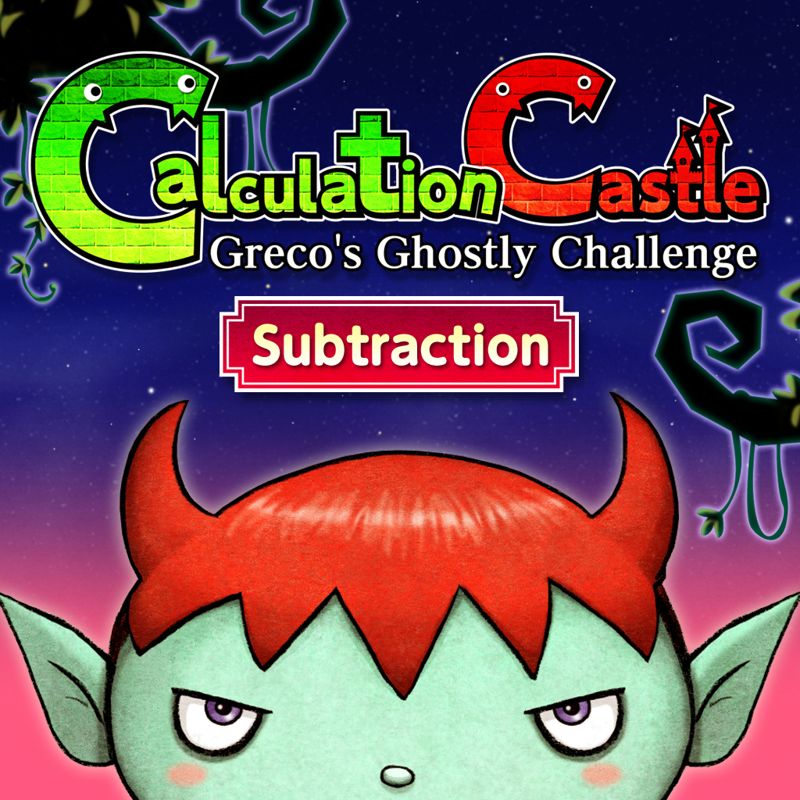 Front Cover for Calculation Castle: Greco's Ghostly Challenge "Subtraction" (Nintendo Switch) (download release)