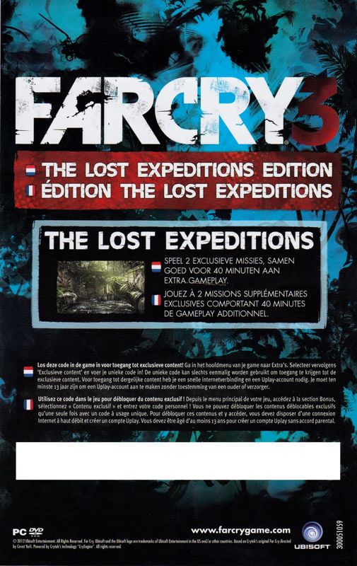 Other for Far Cry 3 (The Lost Expeditions Edition) (Windows): uPlay Code - DLC - Front