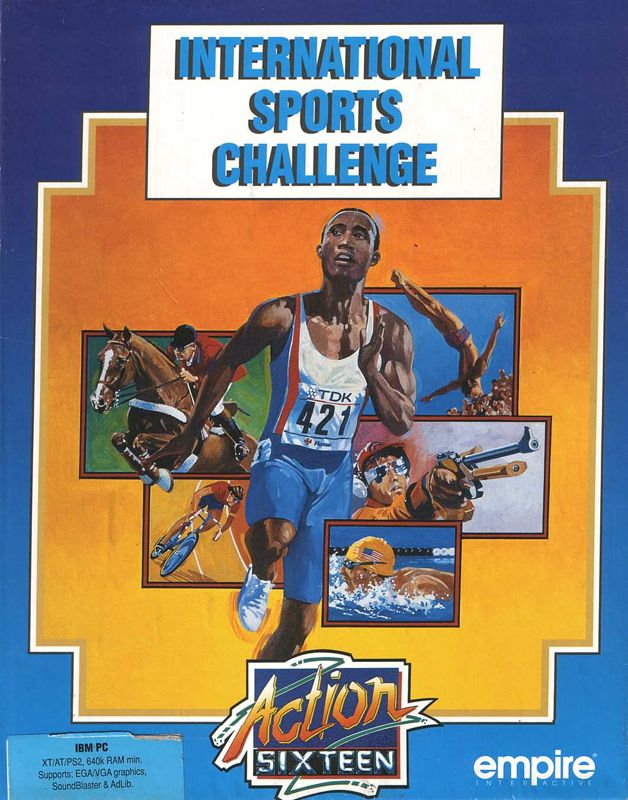 Front Cover for International Sports Challenge (DOS) (Action Sixteen release)