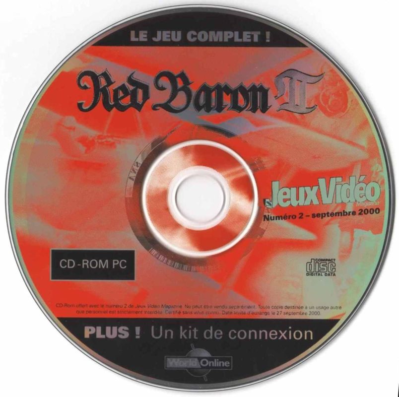 Media for Red Baron II (Windows) (JeuxVidéo Magazine #2 (September 2000) covermount)