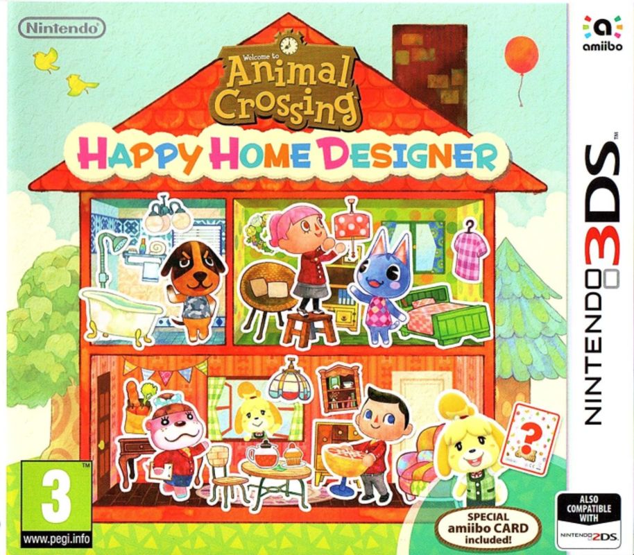 Front Cover for Animal Crossing: Happy Home Designer (Nintendo 3DS)