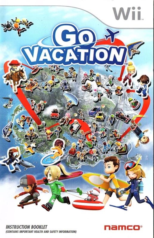 Manual for Go Vacation (Wii): Front