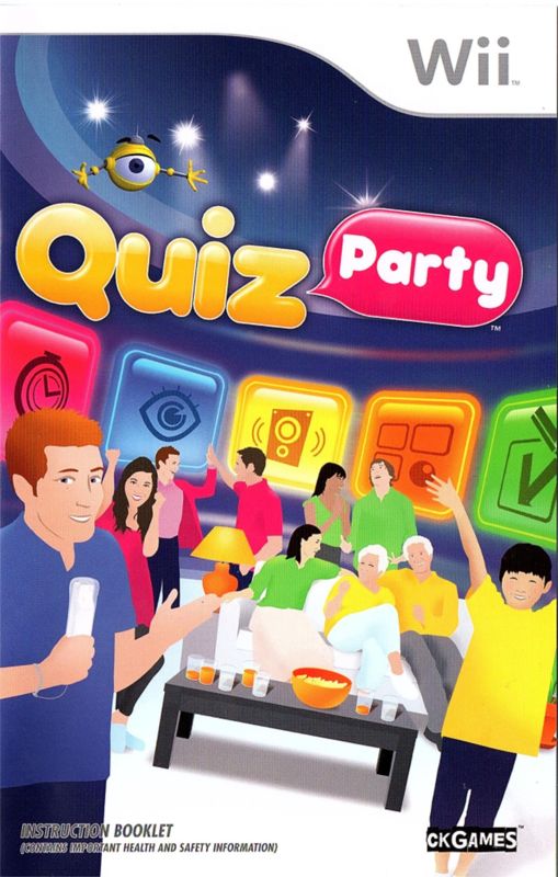 Manual for Quiz Party (Wii): Front