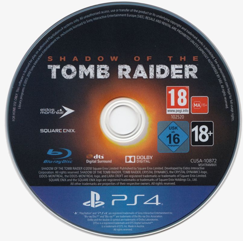 Media for Shadow of the Tomb Raider (PlayStation 4)