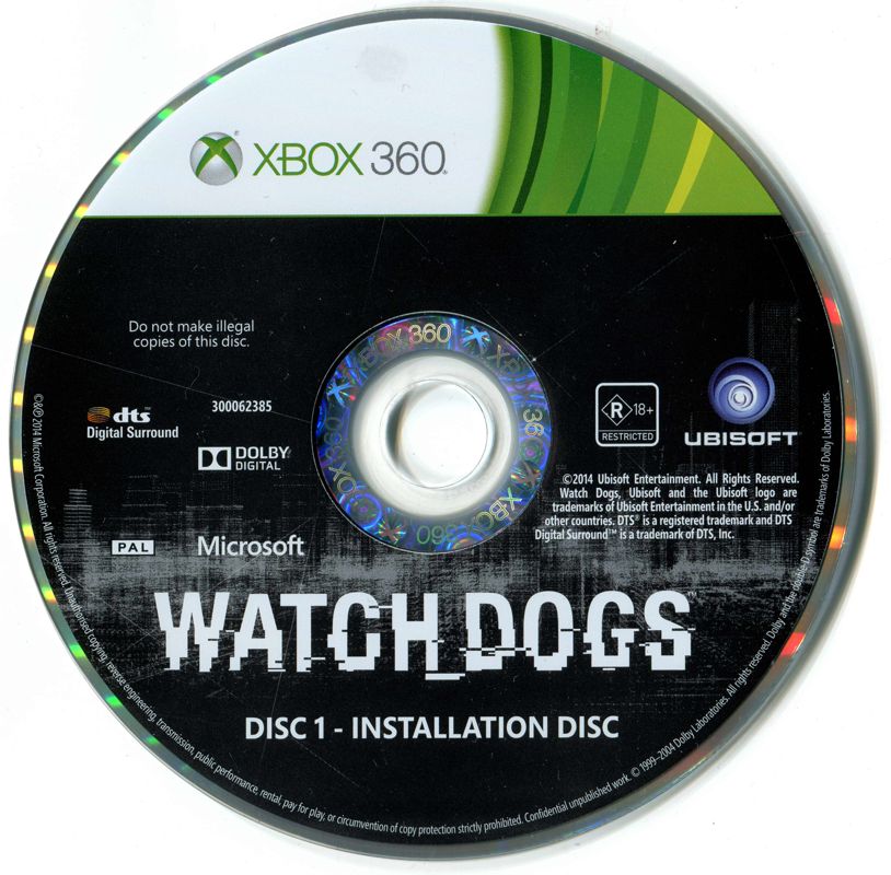 Media for Watch_Dogs (Xbox 360) (Classics release): Disc 1
