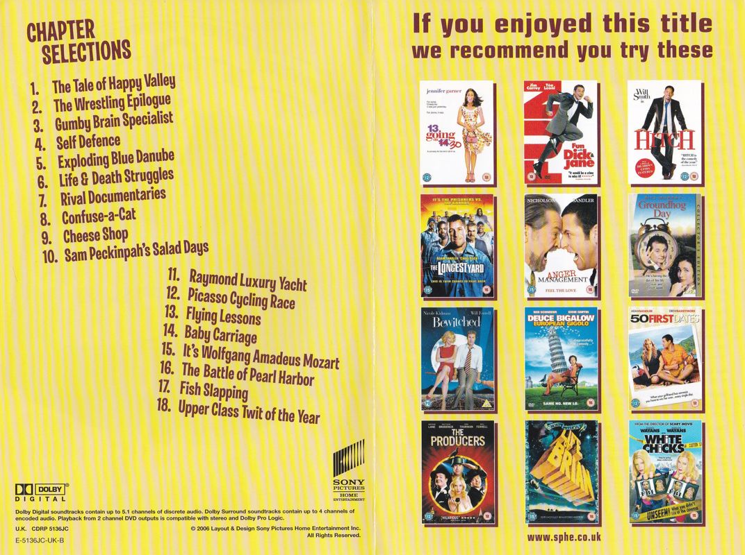 Monty Python's Personal Bests (included game) cover or packaging ...
