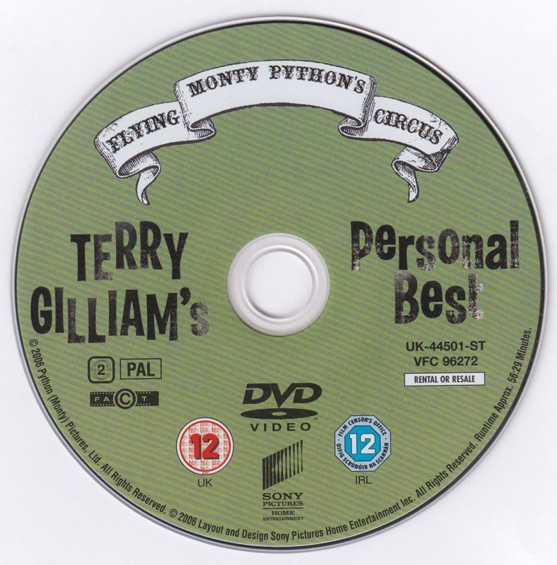 Monty Python's Personal Bests (included game) cover or packaging ...