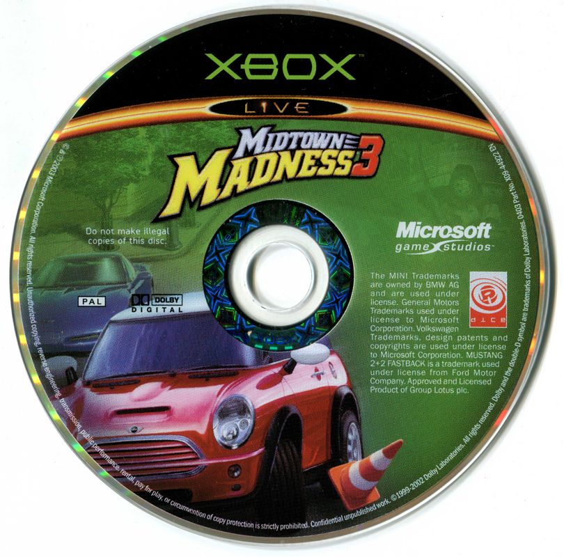 Media for Midtown Madness 3 (Xbox) (Bundled release)