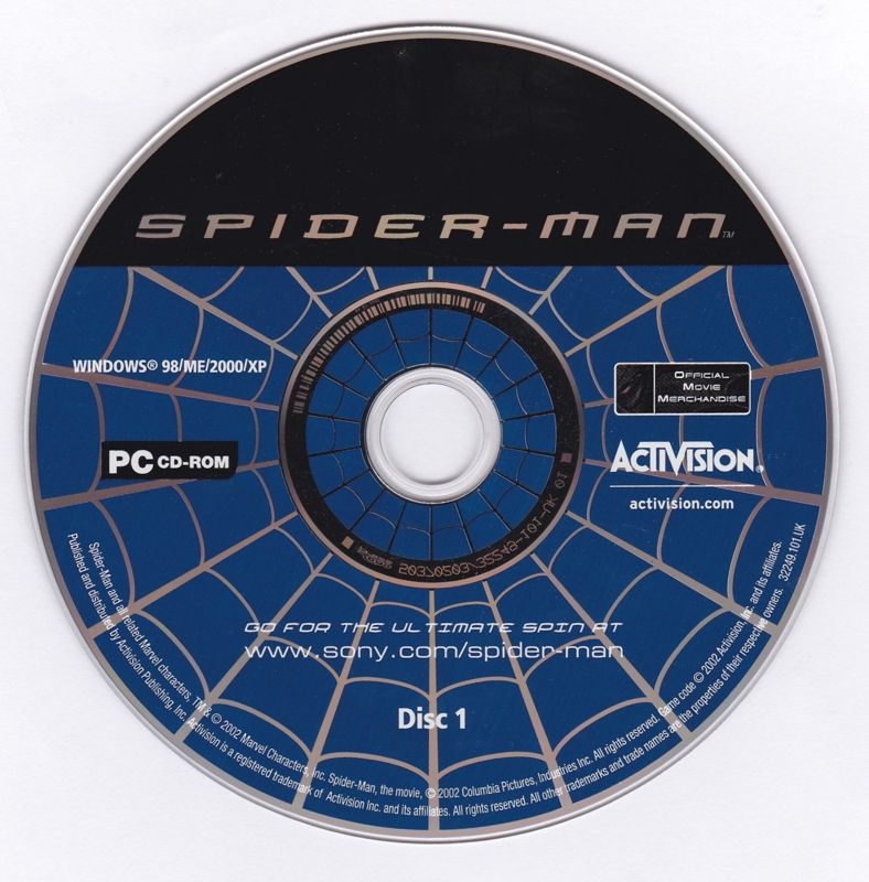 Media for Spider-Man (Windows): Disc 1