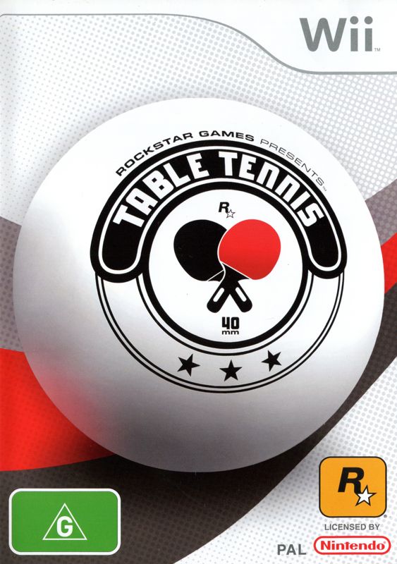 Front Cover for Rockstar Games presents Table Tennis (Wii)