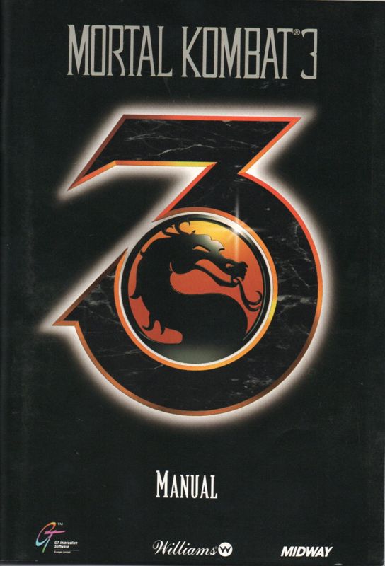 Manual for Mortal Kombat 3 (DOS): Front