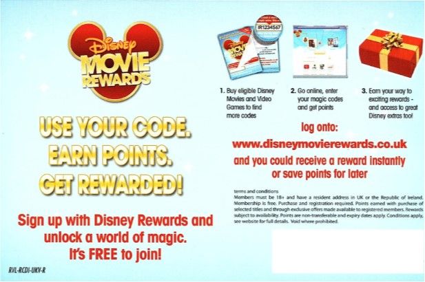 Extras for Phineas and Ferb: Across the 2nd Dimension (Wii): Disney Movie Rewards Code - Back