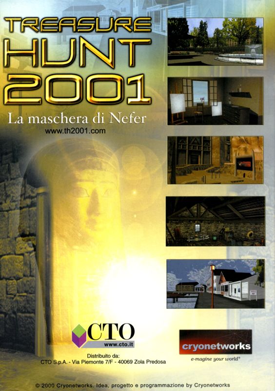 Manual for Treasure Hunt 2001: The Mask of Nefer (Windows): Back