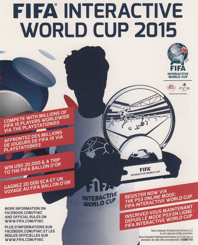 Advertisement for FIFA 15 (PlayStation 3): Interactive World Cup